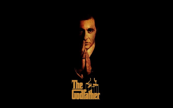 The Godfather movie poster with Al Pacino
