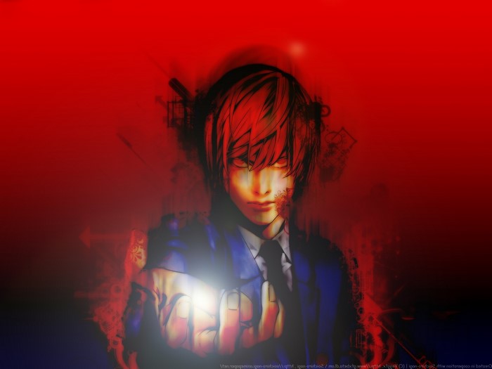 Yagami Light from Death Note with Mysterious Light