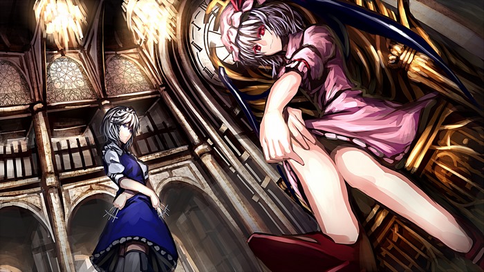 Remilia Scarlet and Sakuya Izayoi from Touhou