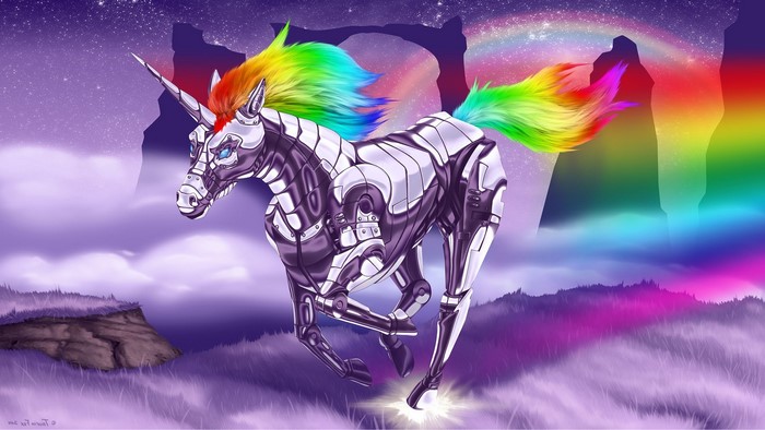 Robot Unicorn from Robot Unicorn Attack