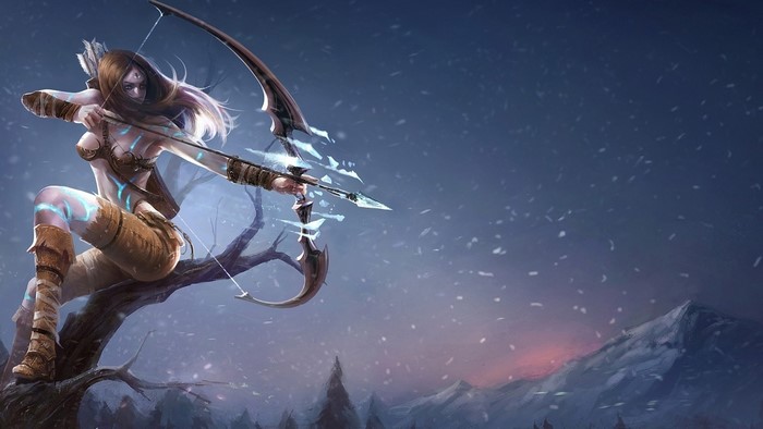 Ashe from League of Legends artwork