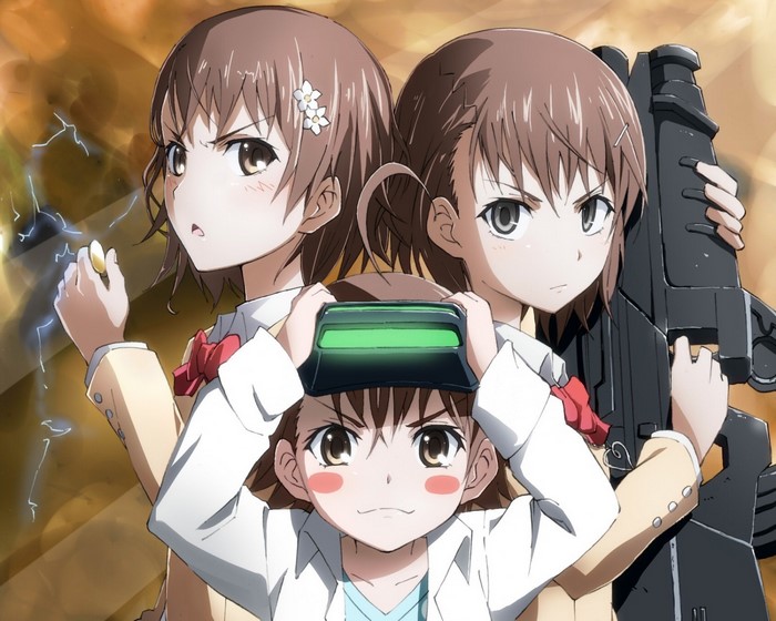 Misaka Mikoto and Misaka 10032 from Toaru Kagaku no Railgun