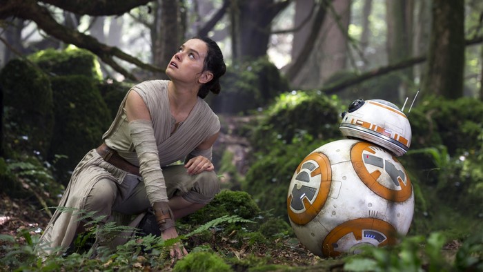 Rey and BB-8 from Star Wars: The Force Awakens