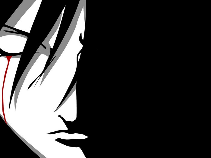 Uchiha Sasuke from Naruto Shippuden anime vector