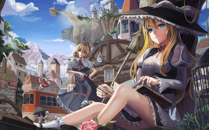 Marisa Kirisame and Alice Margatroid from Touhou