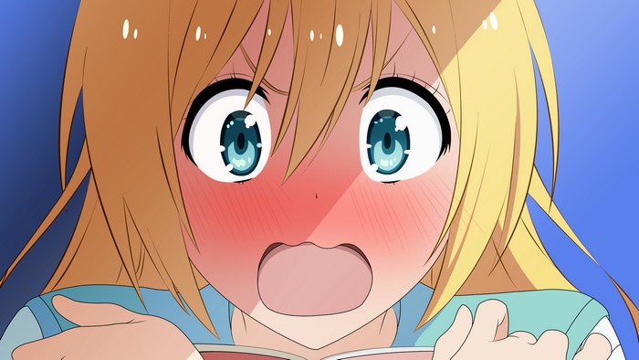 Chitoge Kirisaki from Nisekoi blushing