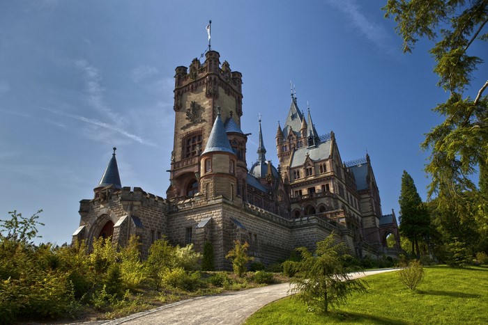 Drachenburg Castle and Surrounding Nature in Germany