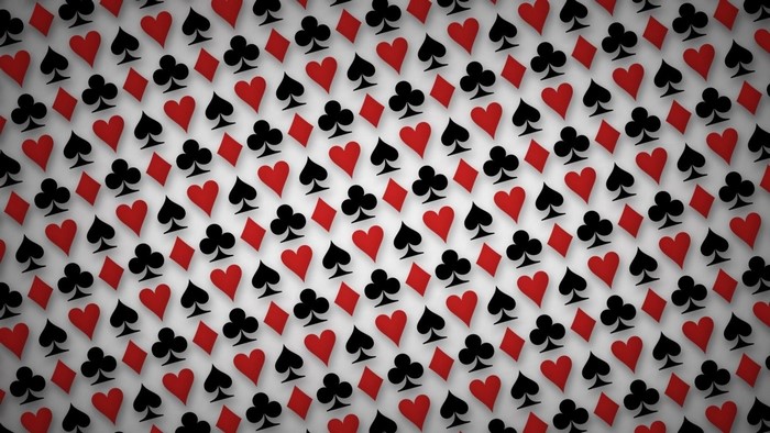 Playing card suits pattern