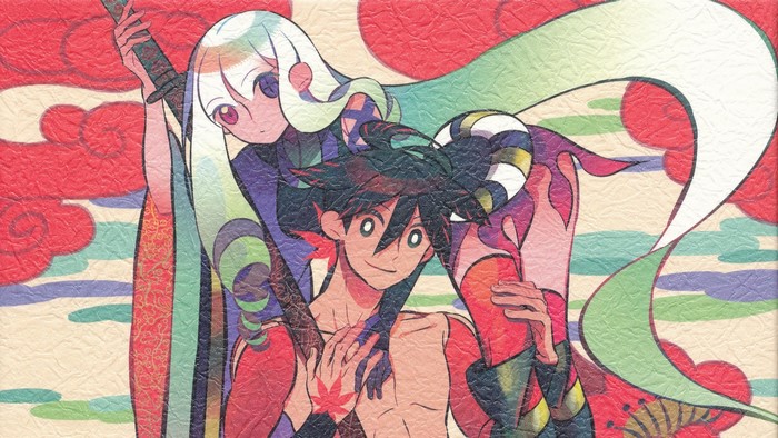 Yasuri Shichika and Togame from Katanagatari