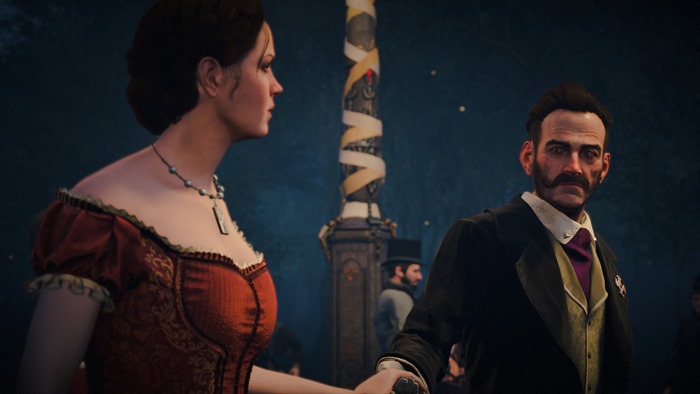 Evie Frye and Starrick from Assassin's Creed Syndicate