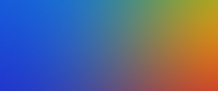 Abstract gradient of blue, green, and orange