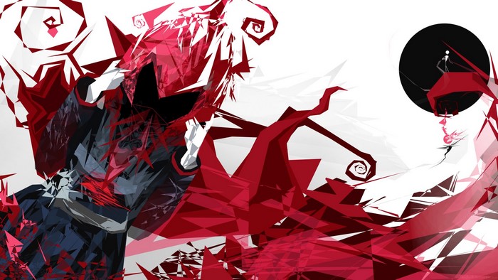 Ruby Rose from RWBY abstract art