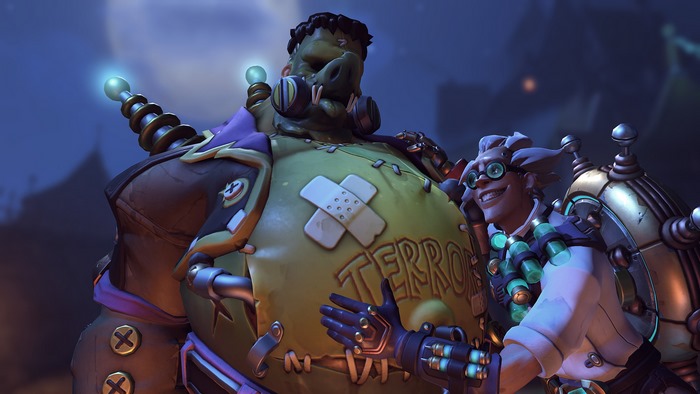 Roadhog and Junkrat from Overwatch Halloween