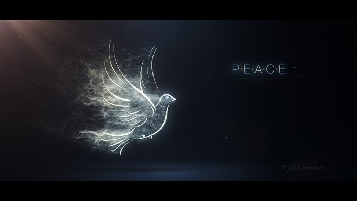 Peace Dove Particle Artwork