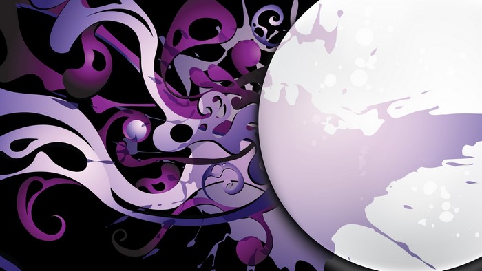 Abstract purple wavy lines vector art