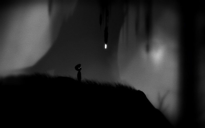 Limbo: Boy in a dark, shadowy world