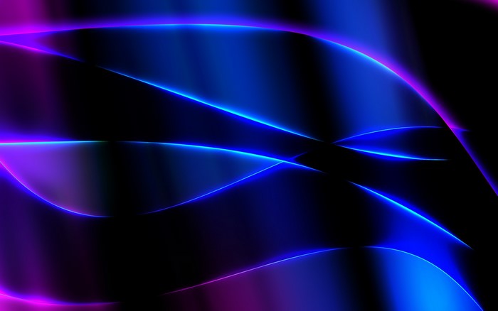 Vibrant Wavy Lines in Blue and Purple