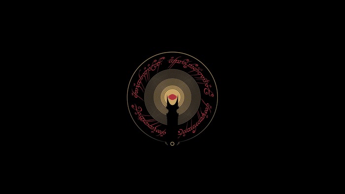 The Lord of the Rings Eye of Sauron minimalist art