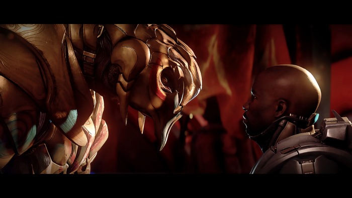 The Arbiter and Spartan Locke from Halo 5 Guardians