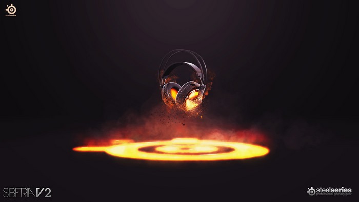 SteelSeries Siberia V2 Headphones with Fire Effect