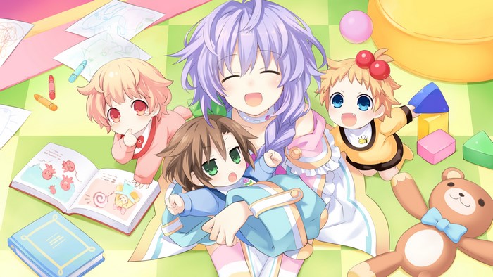 Plutia and babies from Hyperdimension Neptunia