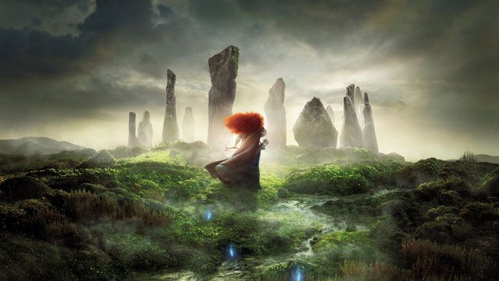 Merida from Brave in a stone circle