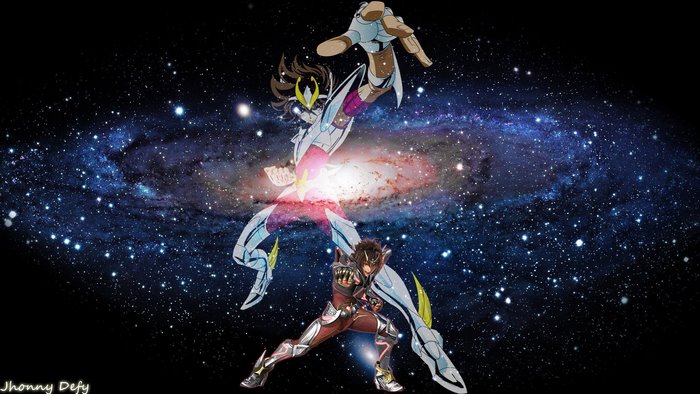 Seiya and Ikki from Saint Seiya in Space