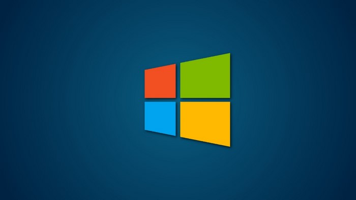Microsoft Windows logo on blue background
