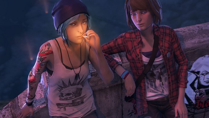 Chloe Price and Max Caulfield from Life is Strange
