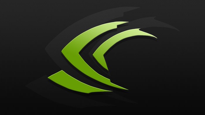 Nvidia logo on a dark textured background