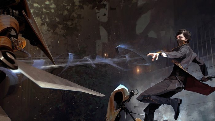 Emily Kaldwin from Dishonored 2 in combat