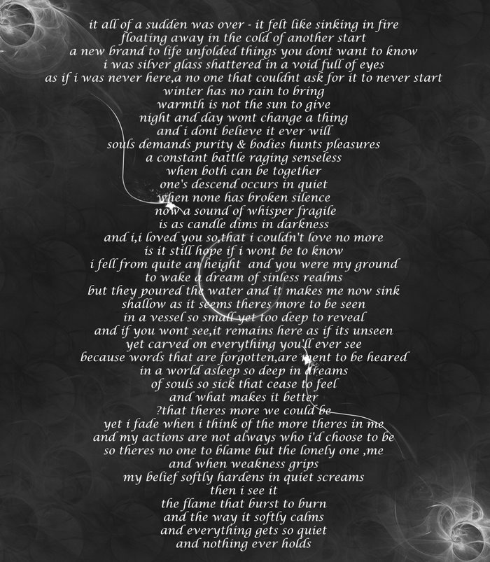 Poem about despair and loneliness