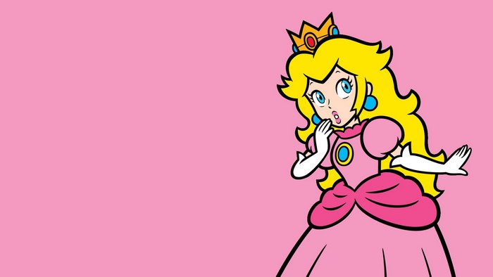 Princess Peach from Super Mario in Pink Dress