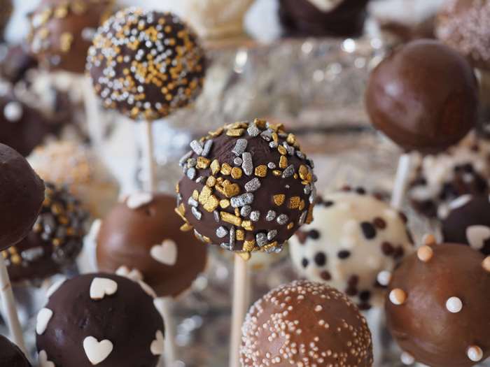 Assortment of decorated cake pops 4K
