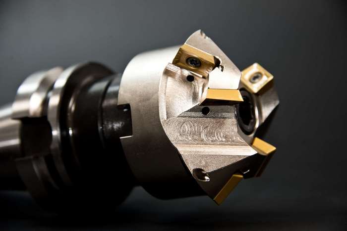Close-up of a metal milling cutter tool 4K