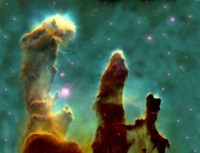Pillars of Creation in the Eagle Nebula