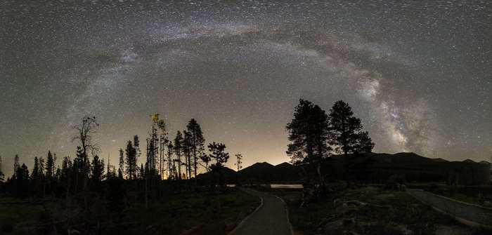 Milky Way over Rocky Mountain National Park, Colorado