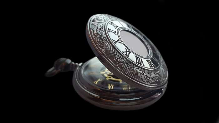 Antique pocket watch with Roman numerals