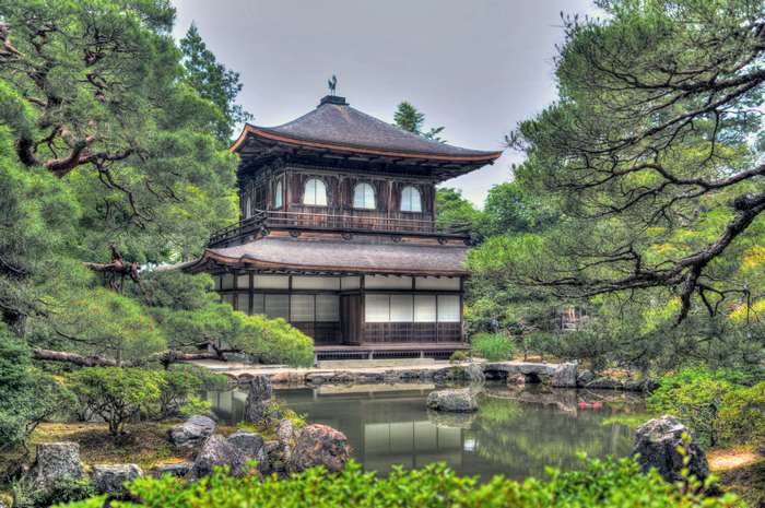 Ginkaku Ji Temple in Kyoto, Japan