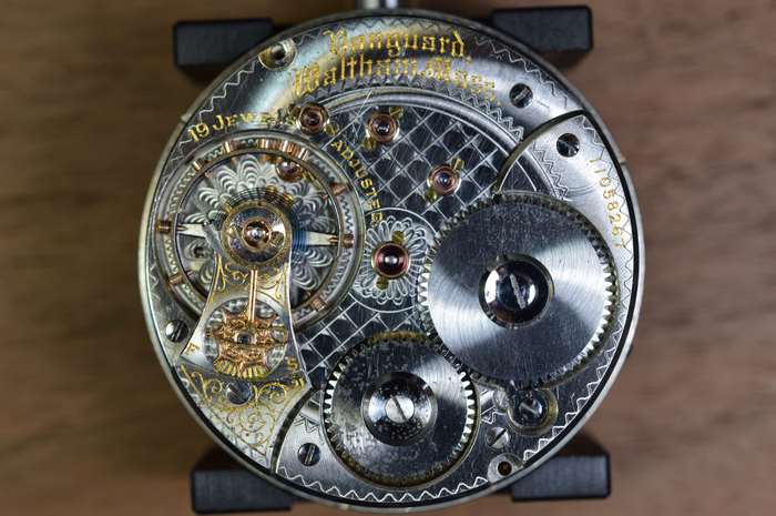 Vanguard Waltham Pocket Watch Mechanism 4K