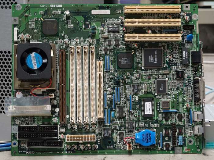 NEC Motherboard with Fan and Components
