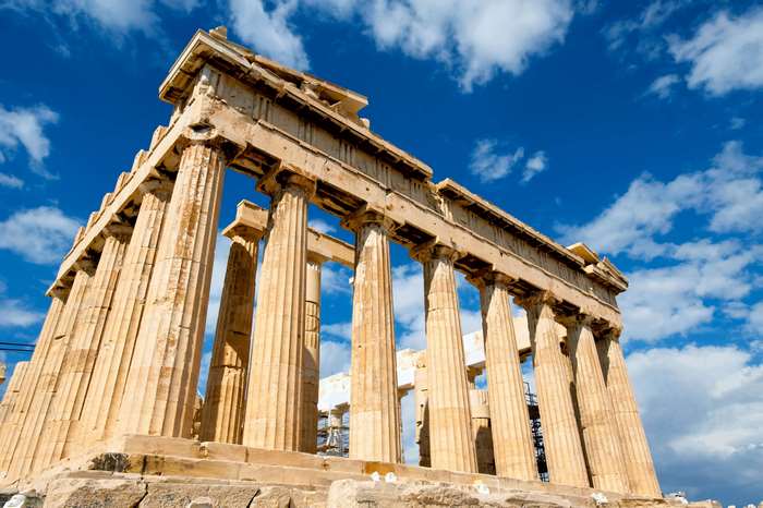 The Parthenon in Athens, Greece