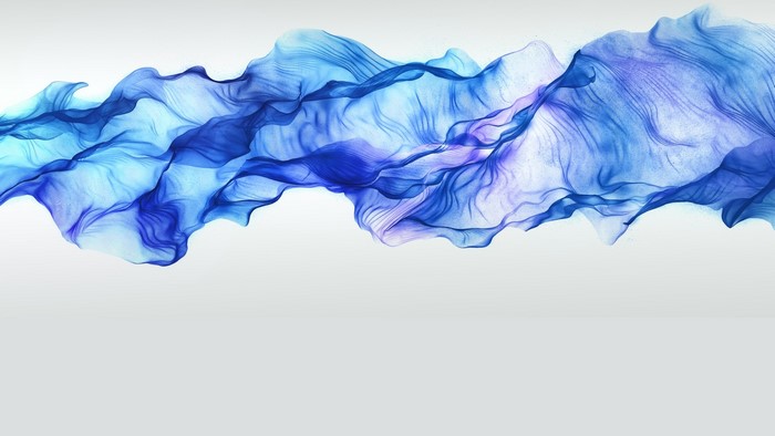 Abstract Blue Smoke Flow