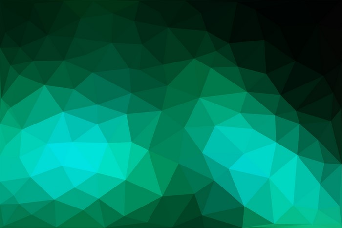 Green and blue polygonal abstract texture
