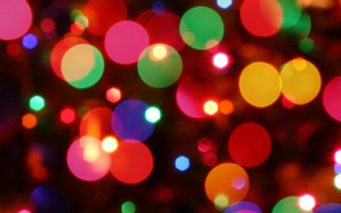 Colorful bokeh lights