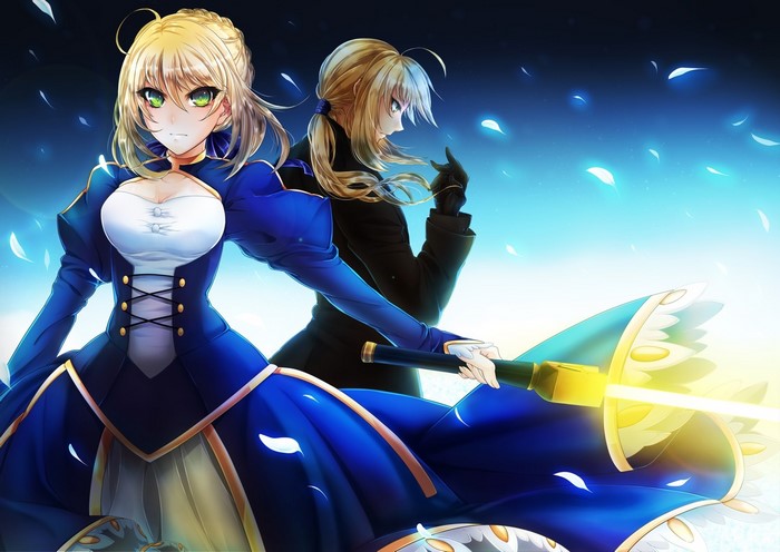 Saber from Fate/stay night and Fate/Zero