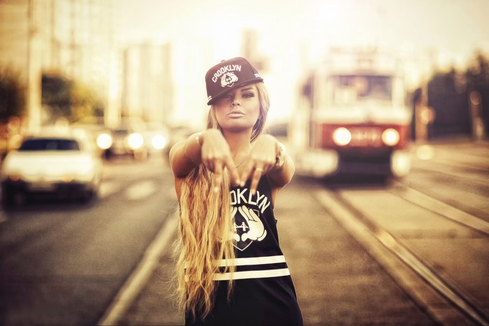 Brooklyn Style Hip-Hop Girl with Swag