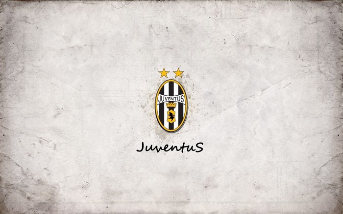 Juventus logo and name on textured background