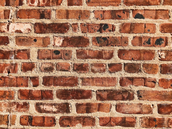 Red brick wall texture