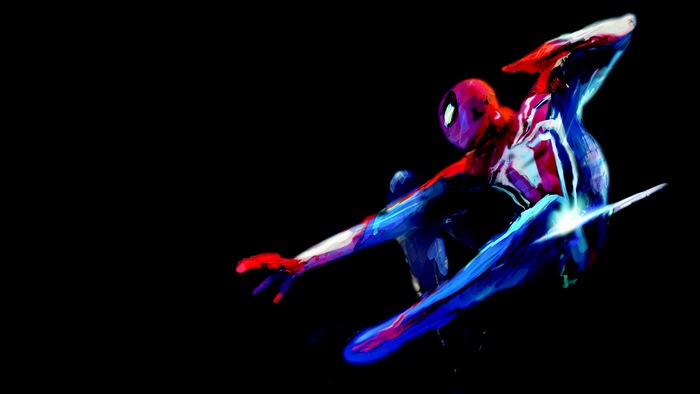 Spider-Man digital art 4K